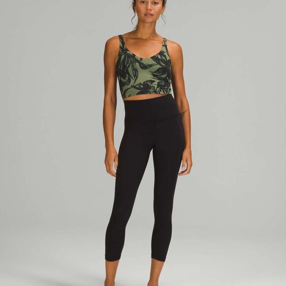 Lululemon Align Tank Top Botanical Bloom Green Twill Multi - Picture 2 of 6